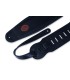 LEVY'S 4.5" GARMENT LEATHER BASS STRAP MSS2-4-BLK REMEN