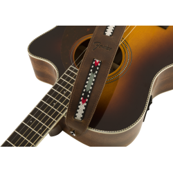 FENDER PARAMOUNT ACOUSTIC LTHR BRN REMEN