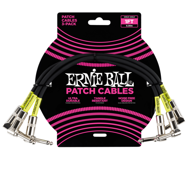 ERNIE BALL PATCH 6075 30CM 3 pack KUTNI KABEL