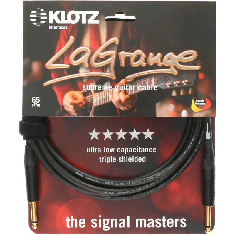 KLOTZ INSTRUMENTALNI LAGPP0600 LaGrange black 6m ravni KABEL