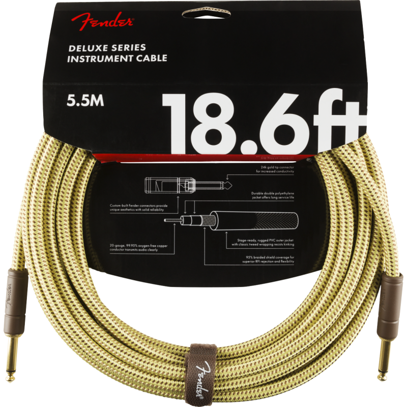 FENDER INSTRUMENT DELUXE 18.6' TWD 5,5 m KABEL