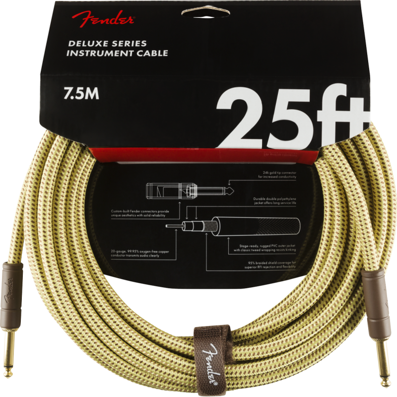 FENDER INSTRUMENT DELUXE 25' TWD 7,5 m KABEL