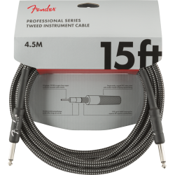 FENDER INSTRUMENT PRO 15' GREY TWEED 4,5 m KABEL