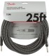 FENDER INSTRUMENT PRO 25' GREY TWEED 7,5 m KABEL