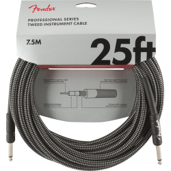 FENDER INSTRUMENT PRO 25' GREY TWEED 7,5 m KABEL