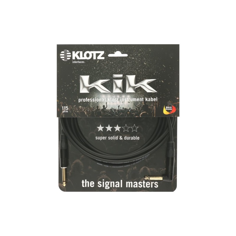 KLOTZ INSTRUMENTALNI KIKKG3.0 PRSW 3m jack-jack kutni KABEL