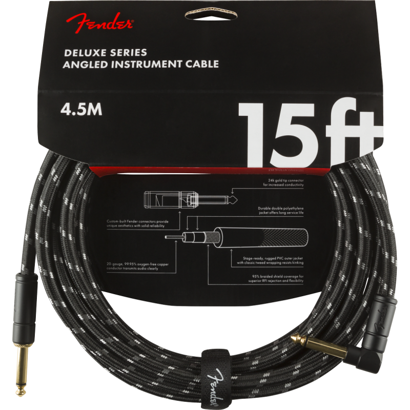 FENDER INSTRUMENT DELUXE 15' BTWD 4,5 m KUTNI KABEL