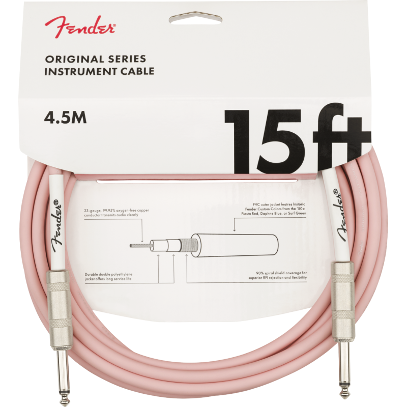 FENDER INSTRUMENT ORIGINAL 15' SHP 4,5 m KABEL