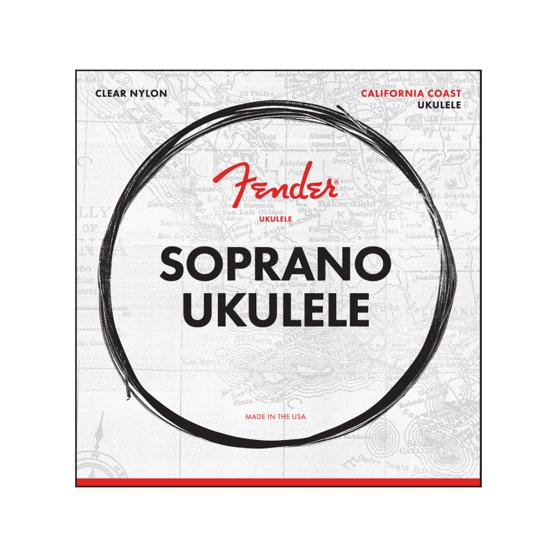 FENDER CALIFORNIA COAST SOPRANO UKULELE ŽICE