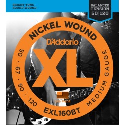 DADDARIO BASS EXL160-BT 50-120 balanced tension ŽICE
