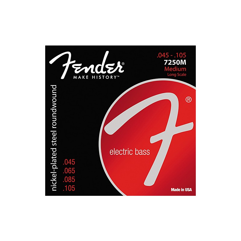 FENDER BASS 7250M 45-105 Nickel Plated Steel, Long ŽICE
