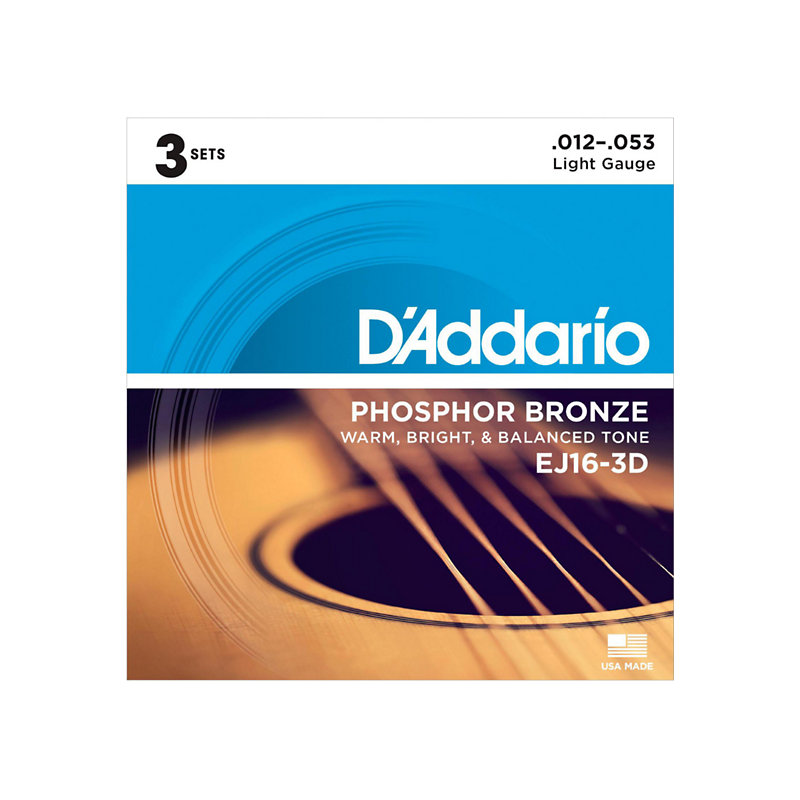 DADDARIO AKUSTIKA EJ16-3D 12-35 PHB 3 pack ŽICE