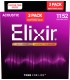ELIXIR GITARA AKUSTIČNA 11-52 NANOWEB 3 PACK ŽICE