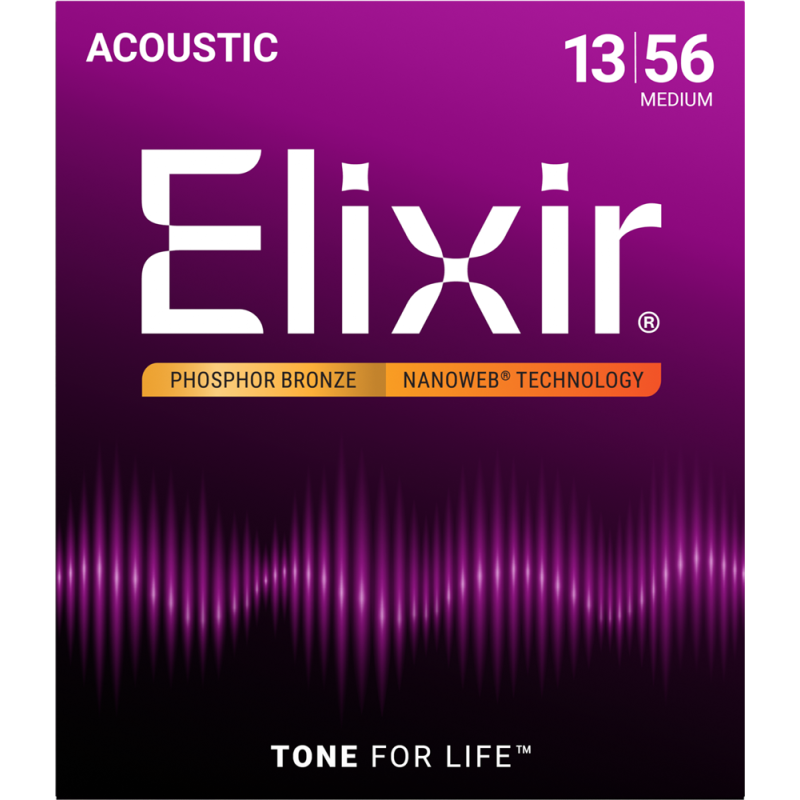 ELIXIR GITARA AKUSTIČNA 13-56 NANOWEB Phosphor Bronze ŽICE