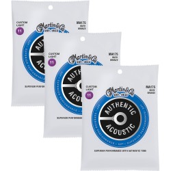 MARTIN GITARA AKUSTIČNA MA175 AUTHENTIC 11-52 3 pack ŽICE