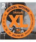 DADDARIO ELEKTRIKA EXL 110-3D 10-46 3 pack ŽICE