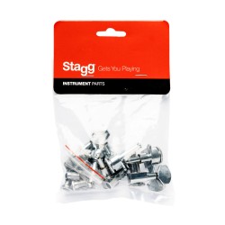 STAGG AK/EL SP-MHEL-DX6X1CH 6x1 DELUXE CHROME NAVIJAČI