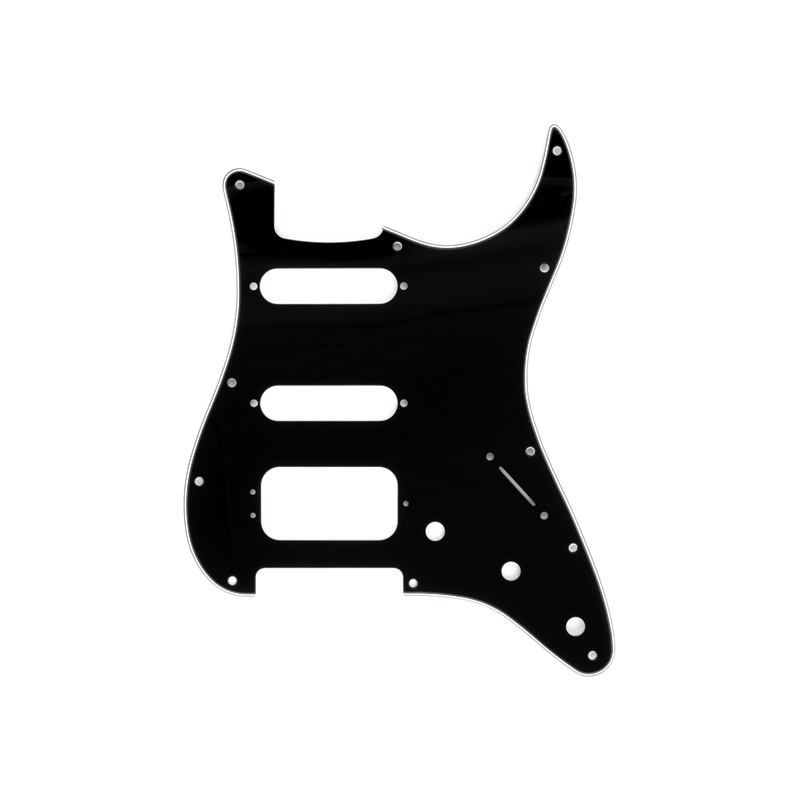 FENDER STRATOCASTER HSS BLACK 11 RUPA PICKGUARD