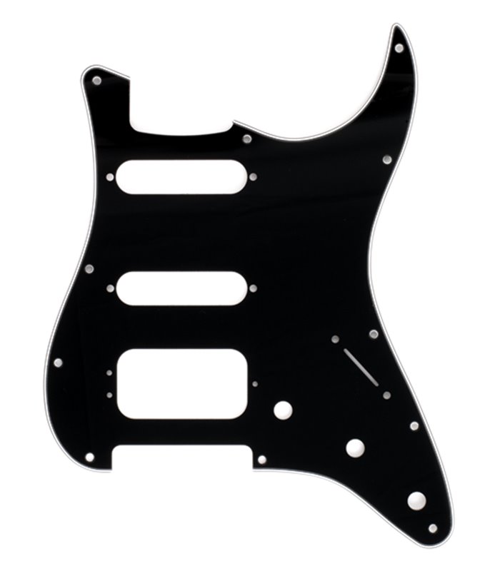 FENDER STRATOCASTER HSS BLACK 11 RUPA PICKGUARD