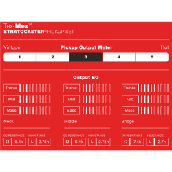 FENDER TEX MEX STRAT SET PICKUP