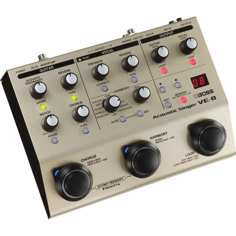 BOSS VE-8 Acoustic Singer VOKALNI EFEKT