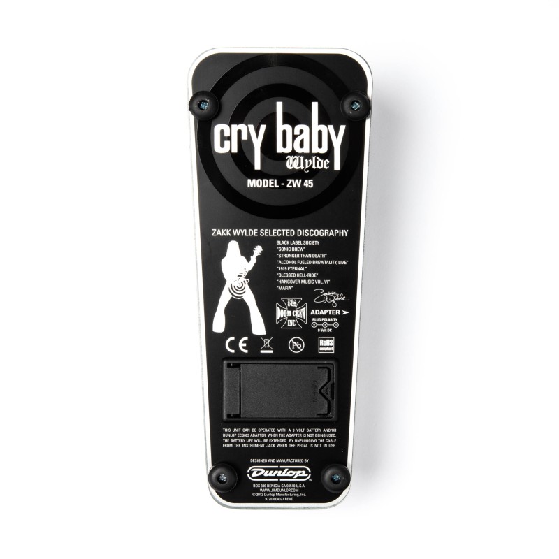 DUNLOP ZW45 Zakk Wylde Signature CRY BABY WAH PEDALA EFEKT