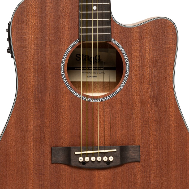STAGG SA25 DCE MAHOGANY GITARA ELEKTRO-AKUSTIČNA