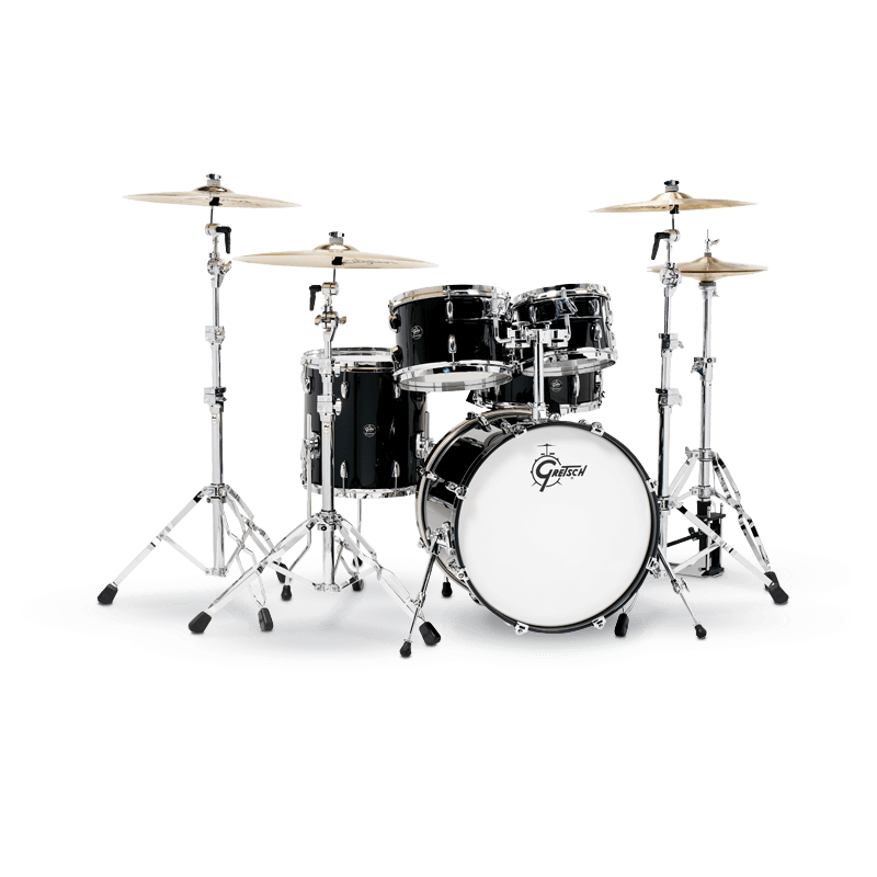 GRETSCH SHELL SET RENOWN MAPLE (22x18,10x7,12x8,16x14) PIANO BLACK BUBANJ