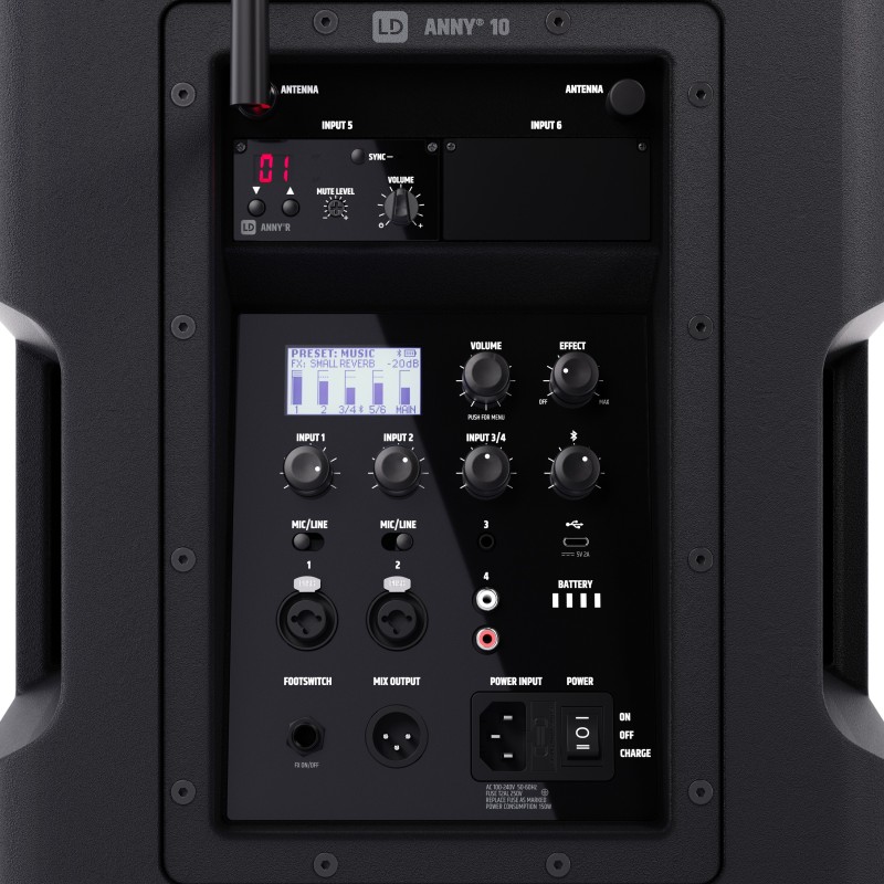 LD-SYSTEMS ANNY 10 HHD B5 + MIKROFON 80/160W MINI RAZGLAS