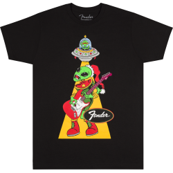 FENDER UGLY CHRISTMAS TEE ALIEN BLK L MAJICA