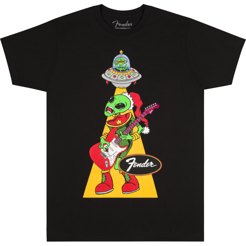 FENDER UGLY CHRISTMAS TEE ALIEN BLK L MAJICA