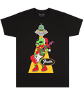 FENDER UGLY CHRISTMAS TEE ALIEN BLK L MAJICA