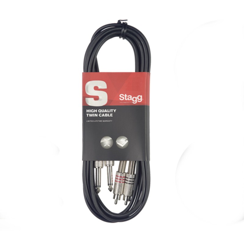 STAGG PATCH.STC6PCM 6m jack-činč M KABEL