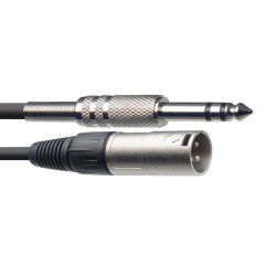 STAGG PATCH SAC3PSX jack stereo-XLR M 3m KABEL