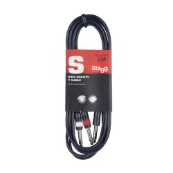 STAGG PATCH SYC3/PS2P 1 jack ST - 2 jack KABEL