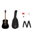 FENDER FA-115 DREADNOUGHT PACK V2 BLACK WN GITARA AKUSTIČNA