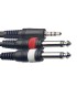 STAGG PATCH SYC3/MPS2P jack-2jack KABEL