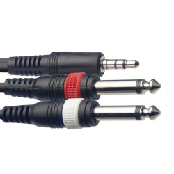 STAGG PATCH SYC3/MPS2P jack-2jack KABEL