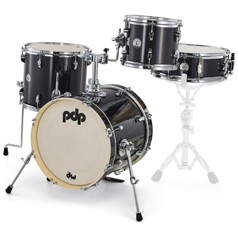 PDP NEW YORKER black onyx sparkle SHELL SET (16,10,13,14) BUBANJ