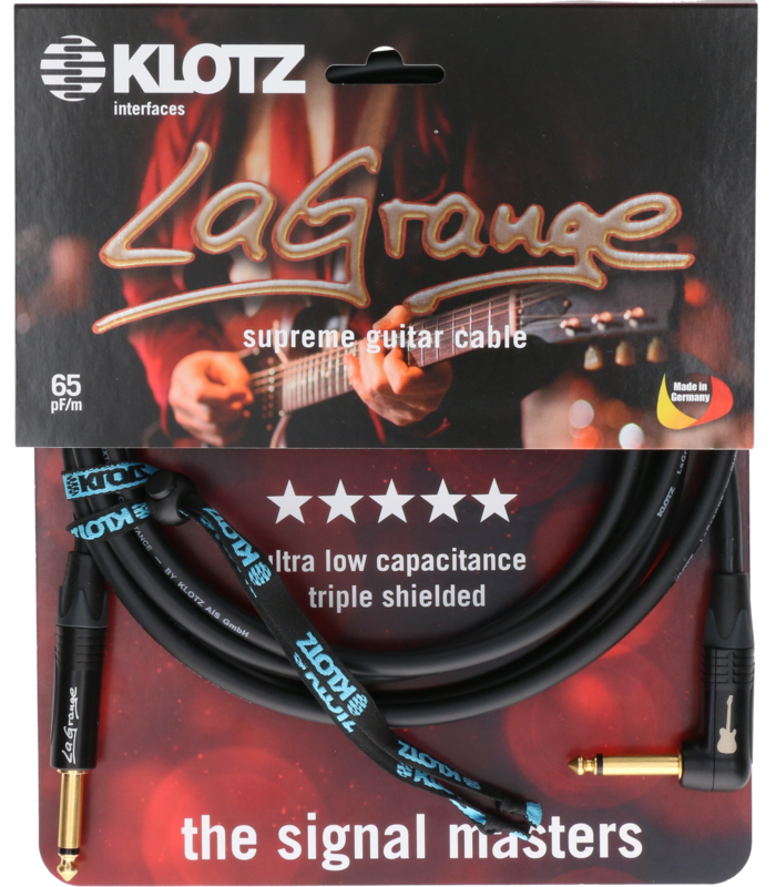 KLOTZ INSTRUMENTALNI LA-GPR0600 LaGrange black 6m kutni KABEL