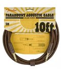 FENDER INSTRUMENT PARAMOUNT 10' ACOUSTIC CA 3m KABEL