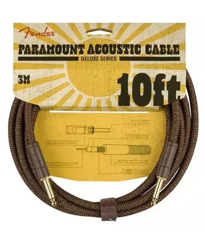 FENDER INSTRUMENT PARAMOUNT 10' ACOUSTIC CA 3m KABEL