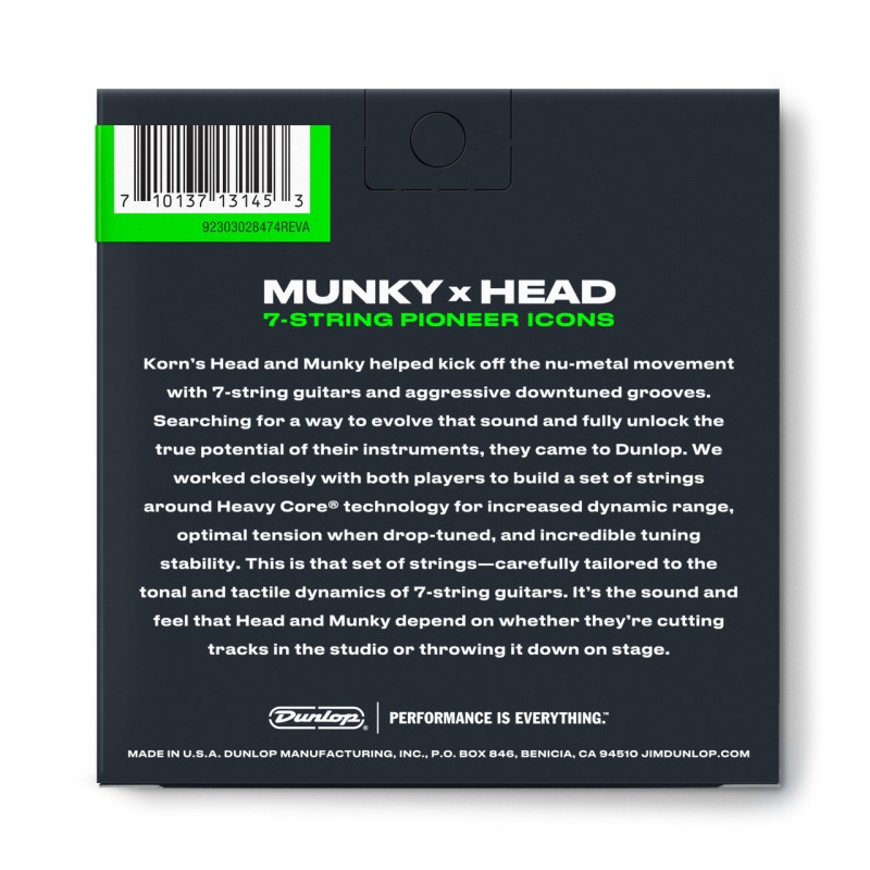 DUNLOP EL KORN HEAVY CORE 10/65 7-STRING ŽICE