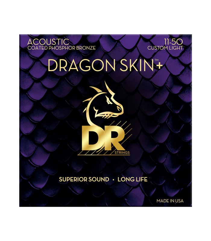 DR DAP-11 PHOSPHOR BRONZE DRAGON SKIN+ 11-50 ŽICE