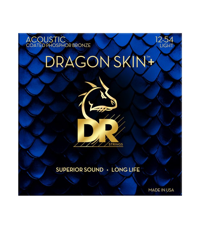 DR DAP-12 PHOSPHOR BRONZE DRAGON SKIN+ 12-54 ŽICE