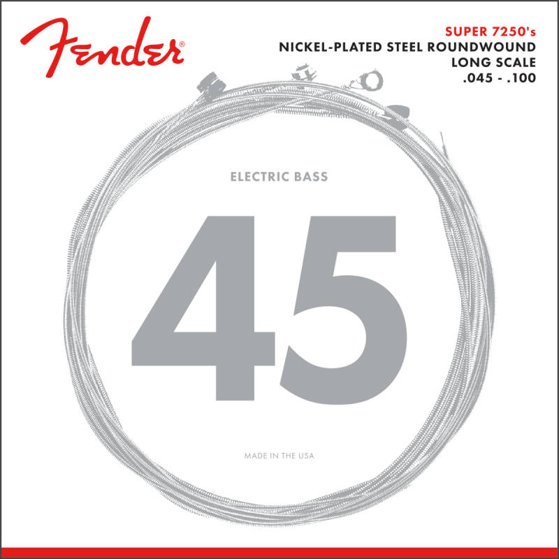 FENDER BASS 7250ML 45-100 Nickel Plated Steel, Long Scale ŽICE