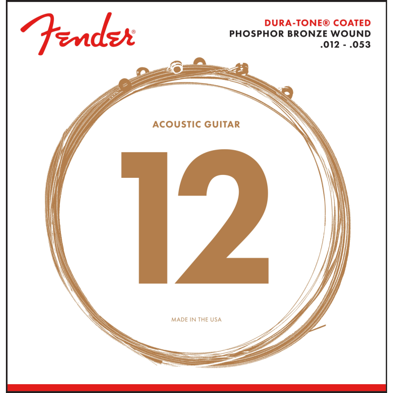 FENDER GITARA AKUSTIČNA 860L PHOSPHOR BRONZE 12-53 ŽICE