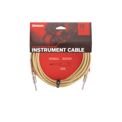 D'ADDARIO  BRAIDED TWEED 3m PW-BG-10TW KABEL