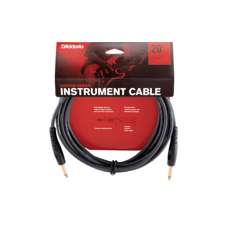 D'ADDARIO CUSTOM INSTRUMENT 6m PW-G-20 KABEL