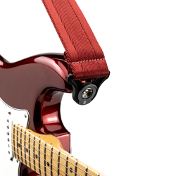 D'ADDARIO 50BAL11 AUTO LOCK BLOOD RED REMEN